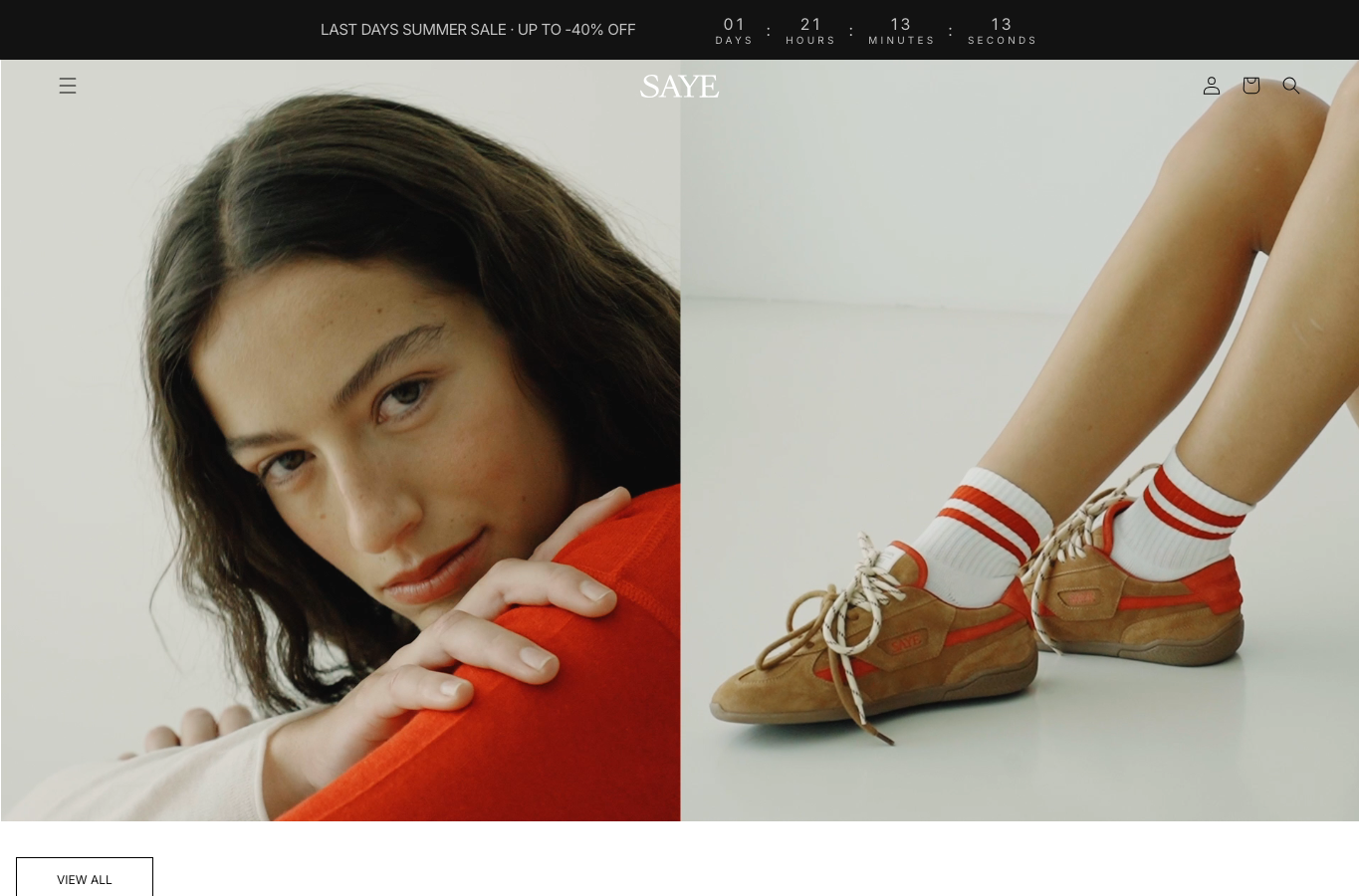 SAYE public homepage capture