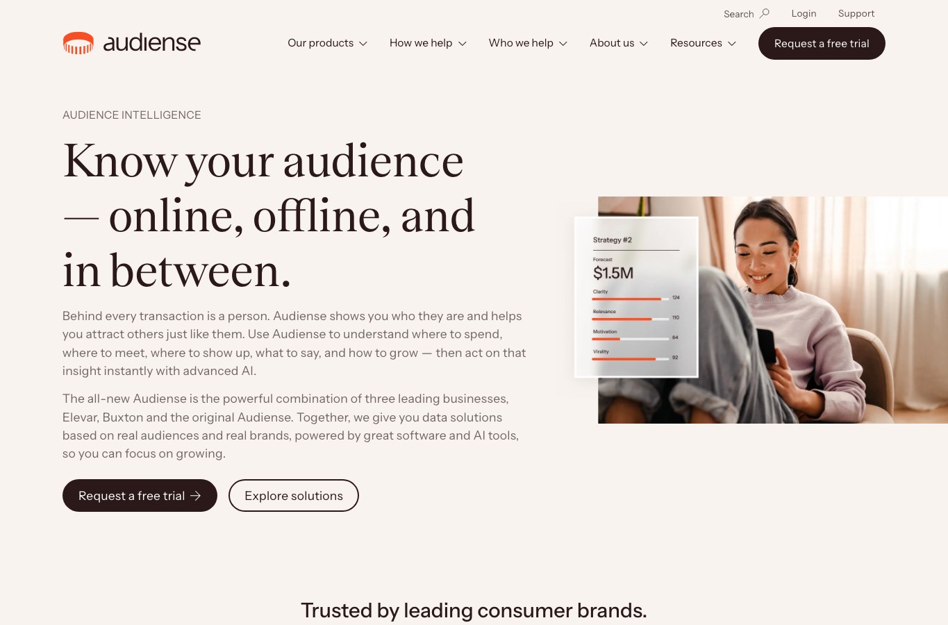 Elevar public homepage capture