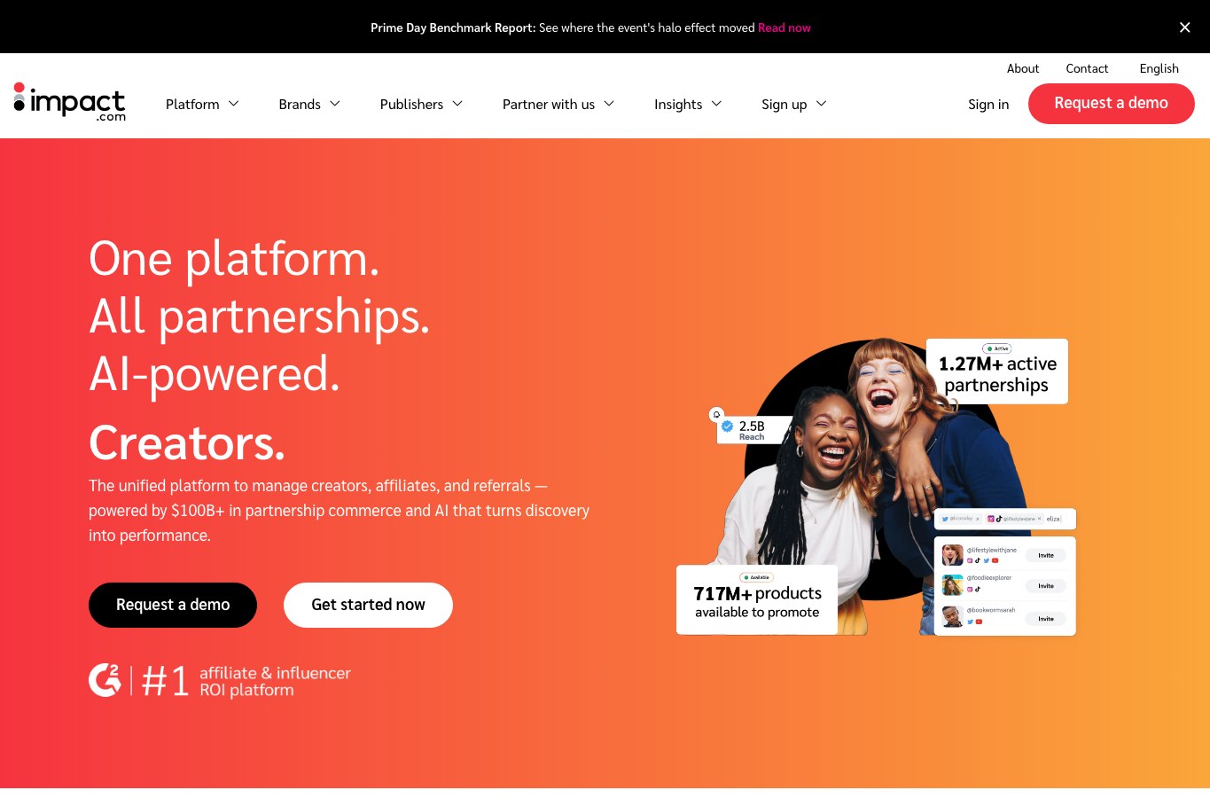 Impact public homepage capture
