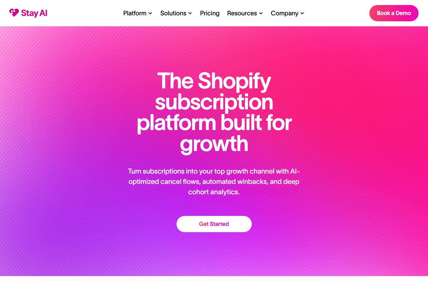 Stay.ai public homepage capture