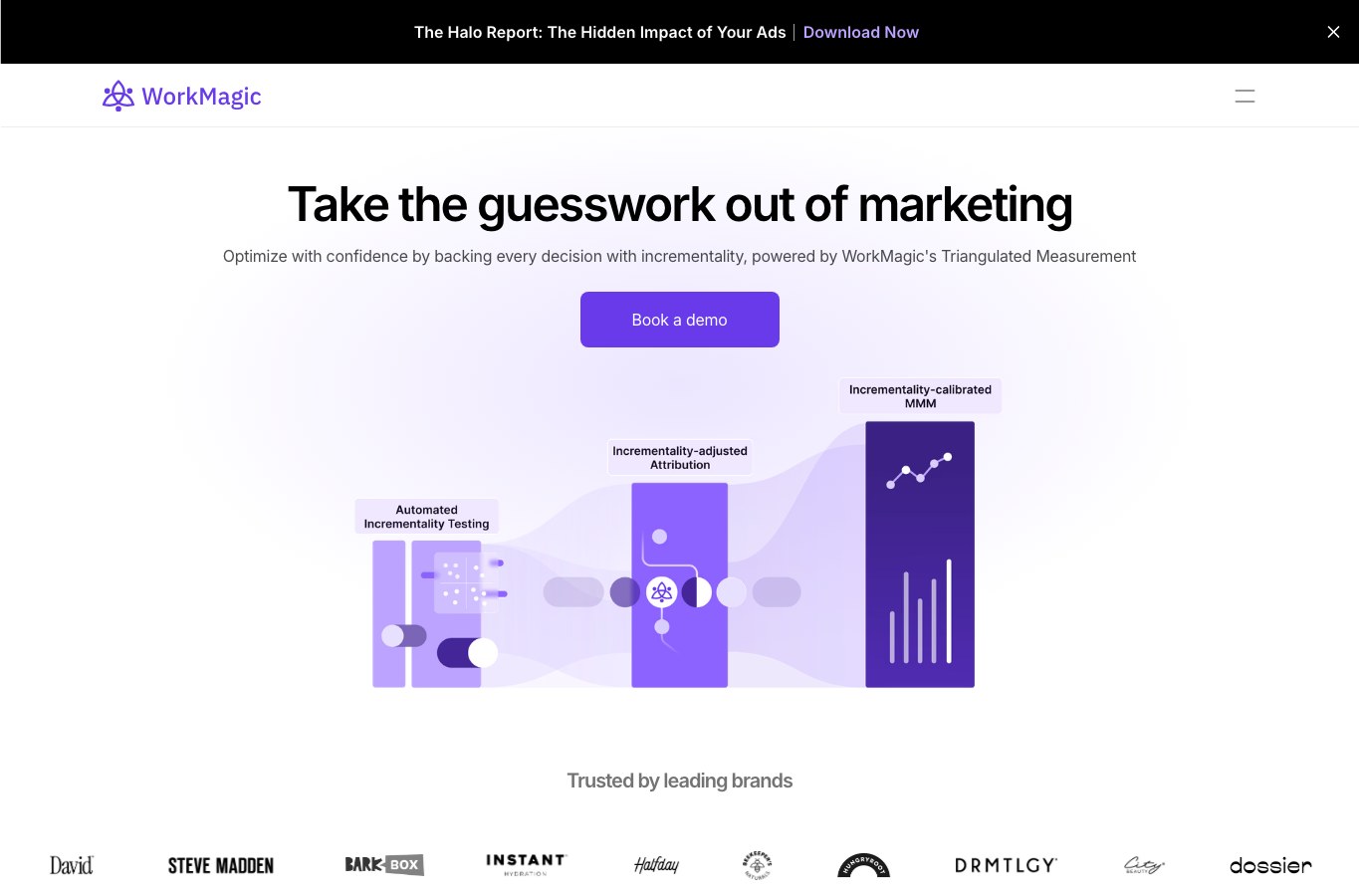 WorkMagic public homepage capture